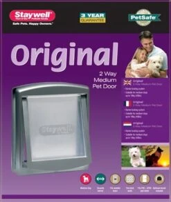 Petsafe 757 Hondenluik - Medium - Zilver/Tranparant -Huisdierenserie Winkel 1010x1200