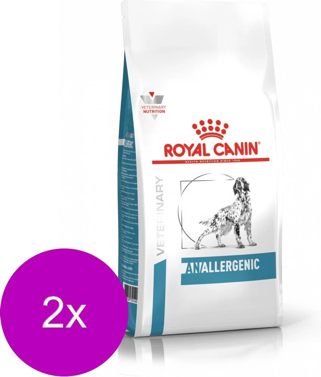 Royal Canin Veterinary Diet Anallergenic - Hondenvoer - 2 X 8 Kg 4 Royal Canin Veterinary Diet Anallergenic - Hondenvoer - 2 X 8 Kg - Afbeelding 2
