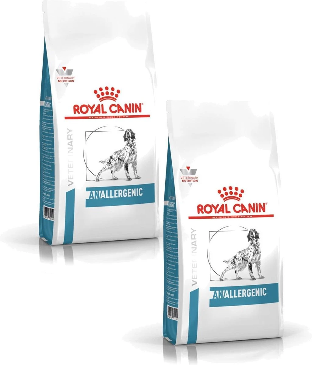 Royal Canin Veterinary Diet Anallergenic - Hondenvoer - 2 X 8 Kg 3 Royal Canin Veterinary Diet Anallergenic - Hondenvoer - 2 X 8 Kg