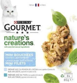 Gourmet Nature's Creations - Kattenvoer Natvoer - Zeevis - 48 X 85 Gr -Huisdierenserie Winkel 1104x1200