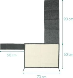 Navaris Katten Krabmat - Bescherming Van Meubels - Voor Banken En Stoelen - Krabbescherming - Voor De Linkerkant - Donkergrijs -Huisdierenserie Winkel 1127x1200