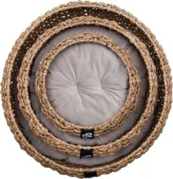 District 70 COCOON - Luxe Hondenmand Van Duurzaam Hoogwaardig Riet Met Zacht Kussen - Maten S/M/L - Large -Huisdierenserie Winkel 1156x1200