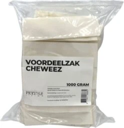 Petstyleliving Cheweez Runderhuid Kauwsnack - Voordeelzak 1 Kg - Hondensnacks