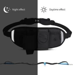 BOTC Looplijn Hond Met Heupriem Voor Hardlopen - Met Drinkbak Hond - Hondenriem - 1 Roll Poep Zakjes - Zwart -Huisdierenserie Winkel 1175x1200 1