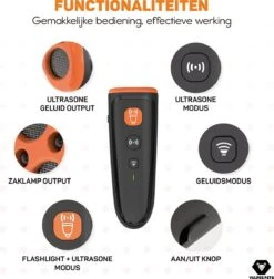 Vulpes Pets® Ultrasone Anti Blaf Apparaat – 3-in-1 Anti Blaf Apparaat Pro - Diervriendelijk & Zonder Schok - Alternatief Anti Blafband - Voor Kleine & Grote Honden - Audio - Flashlight - USB-Oplaadbaar -Huisdierenserie Winkel 1177x1200