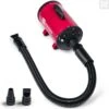 Nuvoo Professionele Hondenföhn / Waterblazer / Hondenborstel Met 3 Opzetstukken - Verstelbare Vermogen Tot 2200W - Warme / Koude Stand - Rood -Huisdierenserie Winkel 1187x1200