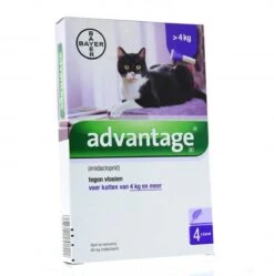 Advantage 80 Vlooiendruppelsl Kat Vanaf 4 Kg - 4 Pipetten -Huisdierenserie Winkel 1190x1200 3