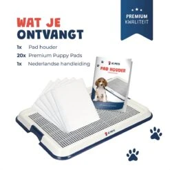 JC Pets Premium Pad Houder Met Rooster - Inclusief 20 Puppy Training Pads - Hondentoilet - Zindelijkheidstraining Hond -Huisdierenserie Winkel 1199x1200 5