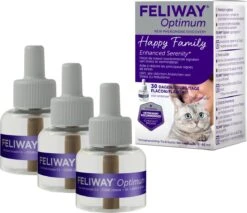 Feliway Optimum - Navulling 3-Pack - 3x Flacon 48 Ml - Anti-stress Kat -Huisdierenserie Winkel 1200x1033