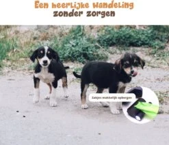 Dubbele Honden Riem – Leiband Hond – Hondenlijn – Looplijn Hond – 2 Honden – 3 Meter – Tot 12kg Per Hond – Reflecterende Lijnen – Met Zaklamp – 360° Draaien – Verstelbaar - Zwart -Huisdierenserie Winkel 1200x1035 1