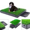 Merkloos Hondentoilet Kunstgras Met Bak - Indoor Dierentoilet - Uitneembare Opvangbak - Puppy Training Pets - Outdoor/Balkon/Tuin/Indoor Toilet - 50x64 Cm -Huisdierenserie Winkel 1200x1041 2