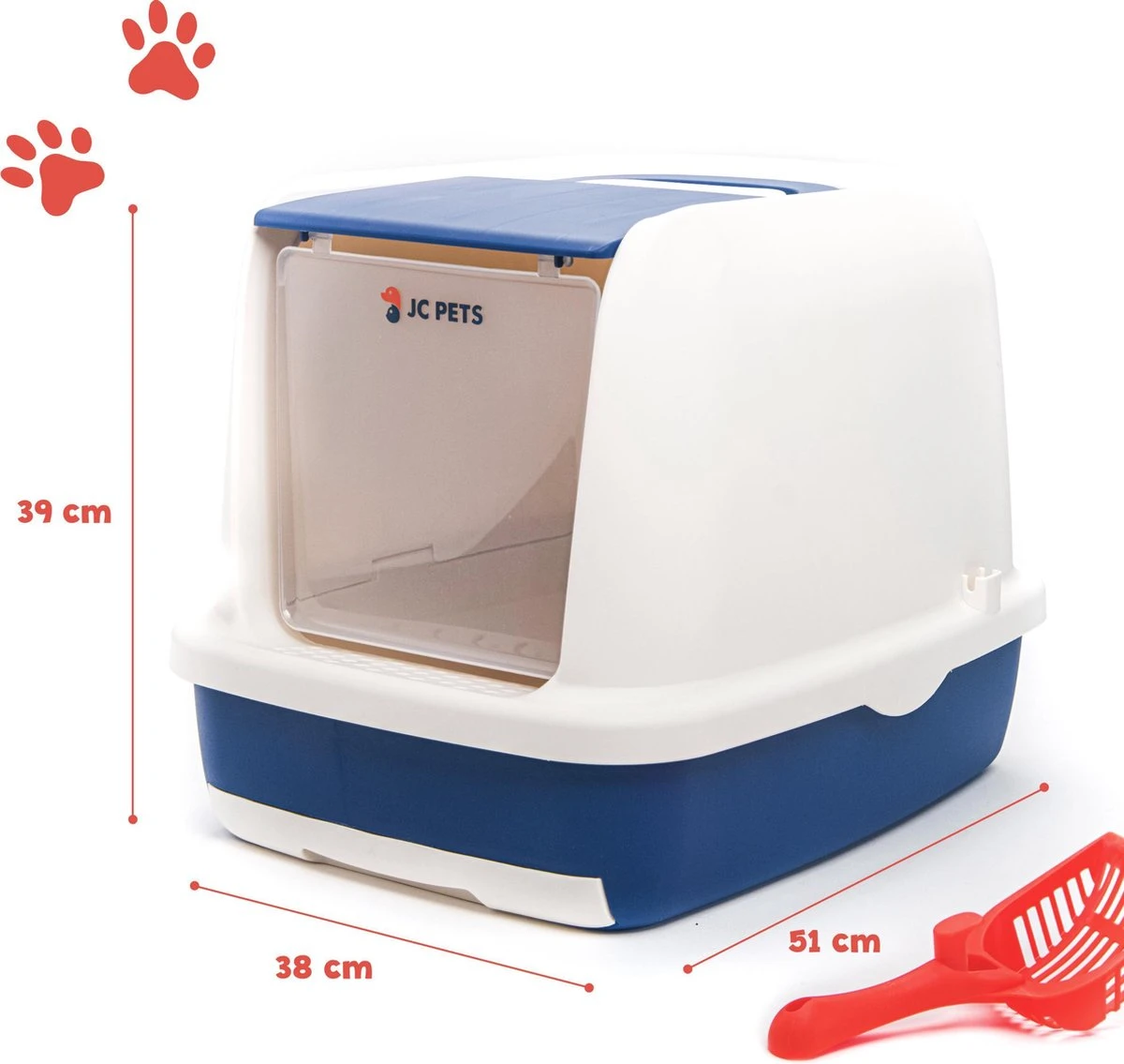 JC Pets Premium Kattenbak Systeem - Inclusief 2.5KG / 4L Kattenbakvulling - Zelfreinigend 7 JC Pets Premium Kattenbak Systeem - Inclusief 2.5KG / 4L Kattenbakvulling - Zelfreinigend - Afbeelding 5