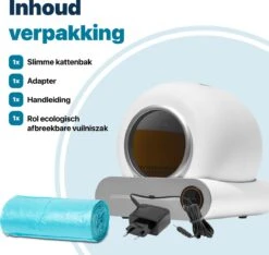 BOME Automatische Kattenbak - Zelfreinigende Kattenbak - Met App En Touchscreen - 65L -Huisdierenserie Winkel 1200x1139