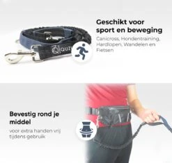 Canicross Looplijn Hond Met Heupriem Voor Hardlopen - Elastische Handsfree Hondenriem - Honden Trainingslijn - 150/200cm - Grijs -Huisdierenserie Winkel 1200x1142 3