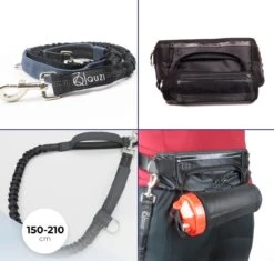 Canicross Looplijn Hond Met Heupriem Voor Hardlopen - Elastische Handsfree Hondenriem - Honden Trainingslijn - 150/200cm - Grijs -Huisdierenserie Winkel 1200x1142 4