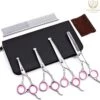 Professionele Hondenscharen Set - Extra Veilige Grooming Set - Trimscharen Voor Honden - Knipschaar - Effileerschaar / Uitdunschaar - Gebogen Schaar Met Ronde Punt - Precisieschaar - Hondenverzorging - Inclusief Kam, 2 Haarclips En Luxe Opbergdoos -Huisdierenserie Winkel 1200x1146 4