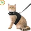Zootic Kattentuigje Met Leiband Riem Kattenharnas Zwart Maat M Kat & Kitten - Halsomvang 20 Tot 26cm - Borstomvang 30 Tot 34cm -Huisdierenserie Winkel 1200x1148 4