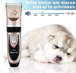 LifeGoods Hondentondeuse - Voor Katten En Honden - Complete Set - 5 Standen - Draadloos - Oplaadbaar - Goud/Zwart -Huisdierenserie Winkel 1200x1153 3