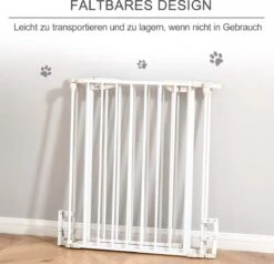 PawHut Afschermhek Voor Honden Veiligheidshek Hondenhek 3 Elementen Kunststof Wit D06-100V01 -Huisdierenserie Winkel 1200x1156 1