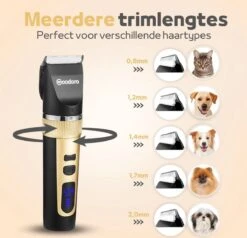 Woodoro Professionele 2-in-1 Hondentondeuse Voor Dikke Vacht – Draadloze Honden Tondeuse & Hondentrimmer – Stille Tondeuse Katten & Honden Trimset -Huisdierenserie Winkel 1200x1157