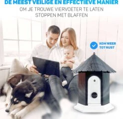 Vulpes Pets® Anti Blaf Apparaat Pro - Anti Blafband Voor Alle Honden - Luxe Hondentrainer - Diervriendelijk & Zonder Schok - Inclusief 9V Batterij - Waterbestendig - Ophangbaar - Instelbare Ultrasone Niveauregeling - 4 Standen -Huisdierenserie Winkel 1200x1160