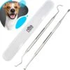 Nola & Coco® Tandsteen Verwijderaar Set Inclusief Bewaardoosje - Tandenkrabber - Set Van Twee - Hond - Kat - Tandenborstel - Tandplak Verwijderen - Tandenstoker - Honden Tanden Schoonmaken - Tandenhaakje - Gebitsreiniging -Huisdierenserie Winkel 1200x1178 1