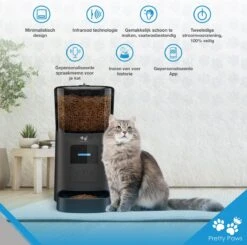 Pretty Paws PP005 Wifi Voerautomaat Zwart - Automatische Voerbak - Slimme Voerautomaat Met App - Instelbaar Voedingsschema - WIFI -Huisdierenserie Winkel 1200x1190 7