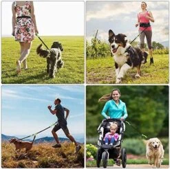 Canicross Looplijn Hond Met Heupriem Voor Hardlopen - Elastische Handsfree Hondenriem - Honden Trainingslijn - 150/200cm - Grijs -Huisdierenserie Winkel 1200x1196