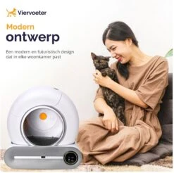 Viervoeter™ Kattenbak Zelfreinigend – Automatische Kattenbak – Zelfreinigende Kattenbak – Anti-geur – 53x58x55cm – Bedienen Via App – 65 Liter -Huisdierenserie Winkel 1200x1197 9
