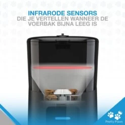 Pretty Paws PP005 Wifi Voerautomaat Zwart - Automatische Voerbak - Slimme Voerautomaat Met App - Instelbaar Voedingsschema - WIFI -Huisdierenserie Winkel 1200x1199 4