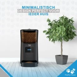 Pretty Paws PP005 Wifi Voerautomaat Zwart - Automatische Voerbak - Slimme Voerautomaat Met App - Instelbaar Voedingsschema - WIFI -Huisdierenserie Winkel 1200x1199 5