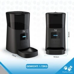 Pretty Paws PP005 Wifi Voerautomaat Zwart - Automatische Voerbak - Slimme Voerautomaat Met App - Instelbaar Voedingsschema - WIFI -Huisdierenserie Winkel 1200x1199 6