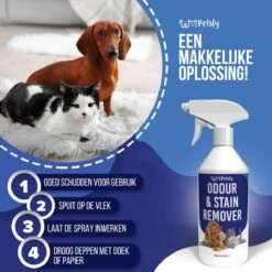 Petsly Odour & Stain Remover - Geurverwijderaars - Urine Vlekken Verwijderen Urinegeur Verwijderen Met Plantaardige Enzymen - 1L -Huisdierenserie Winkel 1200x1200 38
