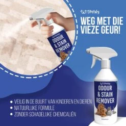Petsly Odour & Stain Remover - Geurverwijderaars - Urine Vlekken Verwijderen Urinegeur Verwijderen Met Plantaardige Enzymen - 1L -Huisdierenserie Winkel 1200x1200 39
