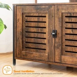 Signature Home Lola Krabpaal Met Kattenbak - Kattenbak Hangmat Mand Katten Huis - Kattenhuis Met Deur En Slot - Krabpalen Katten Huis - Kattenbakmeubel Verborgen - Alles-in-één Kattenspeelgoed Met Kattenhuis - Bruin - 70cm X 132cm X 48cm -Huisdierenserie Winkel 1200x1200 434