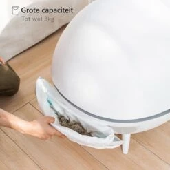 Merkloos Premium Kattenbak - Automatische - Zelfreinigende - Elektrische Kattenbak - Design Kattenbak -Huisdierenserie Winkel 1200x1200 464