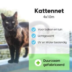 Kattennet Voor Balkon 4 X 10 M - Kattennet - Katten Gaas - Zwart 12 Kattennet Voor Balkon 4 X 10 M - Kattennet - Katten Gaas - Zwart -Huisdierenserie Winkel 1200x1200 491