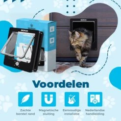 Skipoo Kattenluik Met Tunnel - Weerbestendig - Grote Kat - 4 Vergrendelingsstanden - Zwart 11 Skipoo Kattenluik Met Tunnel - Weerbestendig - Grote Kat - 4 Vergrendelingsstanden - Zwart -Huisdierenserie Winkel 1200x1200 501