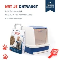 JC Pets Premium Kattenbak Systeem - Inclusief 2.5KG / 4L Kattenbakvulling - Zelfreinigend 22 JC Pets Premium Kattenbak Systeem - Inclusief 2.5KG / 4L Kattenbakvulling - Zelfreinigend -Huisdierenserie Winkel 1200x1200 533
