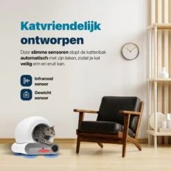 BOME Automatische Kattenbak - Zelfreinigende Kattenbak - Met App En Touchscreen - 65L -Huisdierenserie Winkel 1200x1200 535