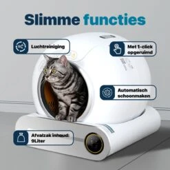 BOME Automatische Kattenbak - Zelfreinigende Kattenbak - Met App En Touchscreen - 65L -Huisdierenserie Winkel 1200x1200 536