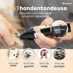 Woodoro Professionele 2-in-1 Hondentondeuse Voor Dikke Vacht – Draadloze Honden Tondeuse & Hondentrimmer – Stille Tondeuse Katten & Honden Trimset -Huisdierenserie Winkel 1200x1200 56