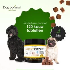 DOG OPTIMAL ANTI ALLERGY SUPPORT 120 Stuks - Allergie - Honden - Hondensnacks - Hondenkoekjes - Hondensupplementen - Honden - Puppy - Hondenvoeding - Weerstand - Jeuk-hond - Jeuk -Huisdierenserie Winkel 1200x1200 77