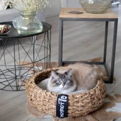 District 70 COCOON - Luxe Hondenmand Van Duurzaam Hoogwaardig Riet Met Zacht Kussen - Maten S/M/L - Large -Huisdierenserie Winkel 1200x1200 99