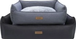 Benzano - Hondenmand - All Season - Wasmachine Wasbaar - Omkeerbaar Kussen - Pluche - Schuimvulling - Antraciet - 100 CM -Huisdierenserie Winkel 1200x620 1