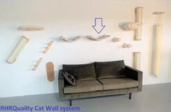 RHRQuality Wandmeubel Wandmontage Klimmuur Kat 53 X 43cm Luxe Hangmat XXL Creme Klim Wand Muur Krabpaal Katten Muurbevestiging -Huisdierenserie Winkel 1200x786