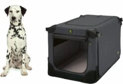 Maelson Soft Kennel - Robuuste Hondenbench Van Zacht Materiaal - Opvouwbare Kennel Met Stevig Stalen Binnenframe - Zwart/antraciet - XXS / XS / S / M / L / XL / XXL - 72 S -Huisdierenserie Winkel 1200x827
