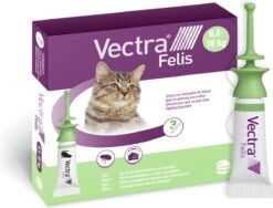VECTRA Felis - Vlooiendruppels - Voor Katten 0.6 T/m 10 Kg - 3 Pipetten