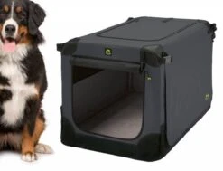 Maelson Soft Kennel - Robuuste Hondenbench Van Zacht Materiaal - Opvouwbare Kennel Met Stevig Stalen Binnenframe - Zwart/antraciet - XXS / XS / S / M / L / XL / XXL - 72 S -Huisdierenserie Winkel 1200x918