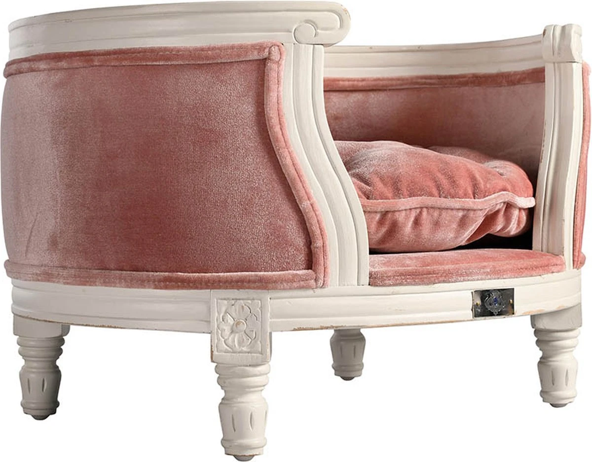 Lord Lou - George Roze Velvet S - Luxe Hondenmand - Luxe Kattenmand - 49x40x31 4 Lord Lou - George Roze Velvet S - Luxe Hondenmand - Luxe Kattenmand - 49x40x31 - Afbeelding 2